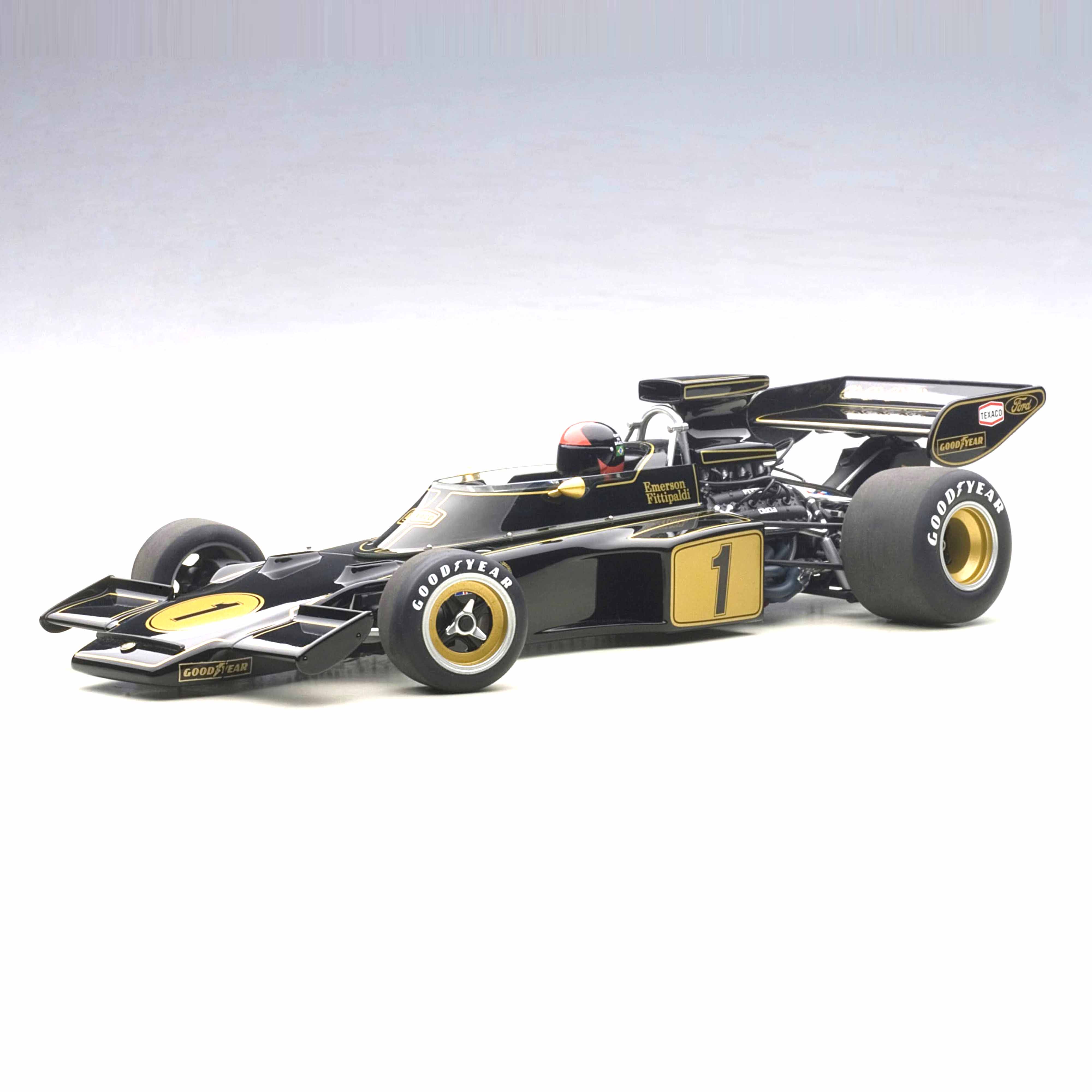 Lotus 72E 1973 Fittipaldi N°1 (with driver figure) 1:18 – Norev
