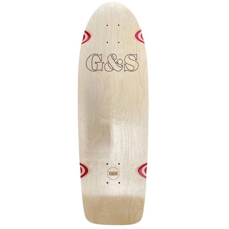 G&S Proline 500 With Diecut Natural/Red Skateboard Deck 10