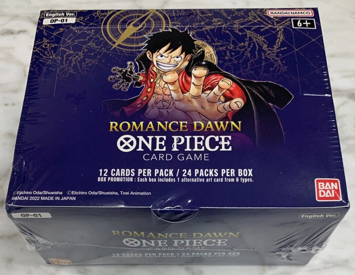 One Piece OP-01 Romance Dawn Booster Box 24/12 – Northwest Sportscards