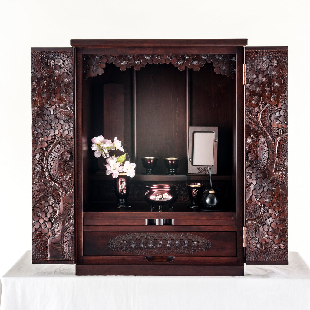 置き仏壇 ［ 桜 ／ 総彫 ］ | 大坂屋家具店