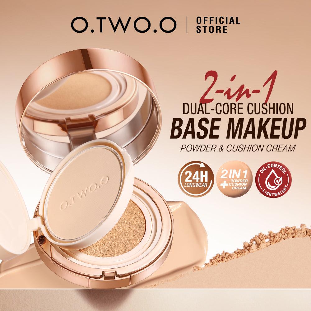 O.TWO.O 2024 New Arrival Full Coverage Cream Foundation 2-in-1 Setting
