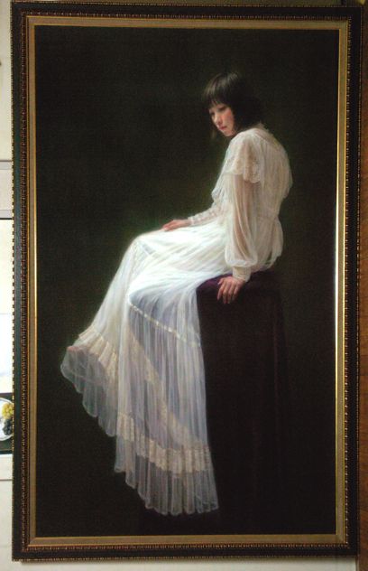 写実絵画 制作過程『月峰の河』M100号(白日会展2009） ｜ 【福井欧夏