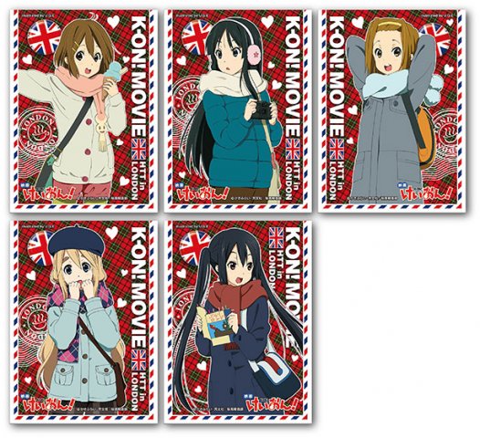 映画けいおん！ きゃらカードホルダーコレクション 5個セットコンプ