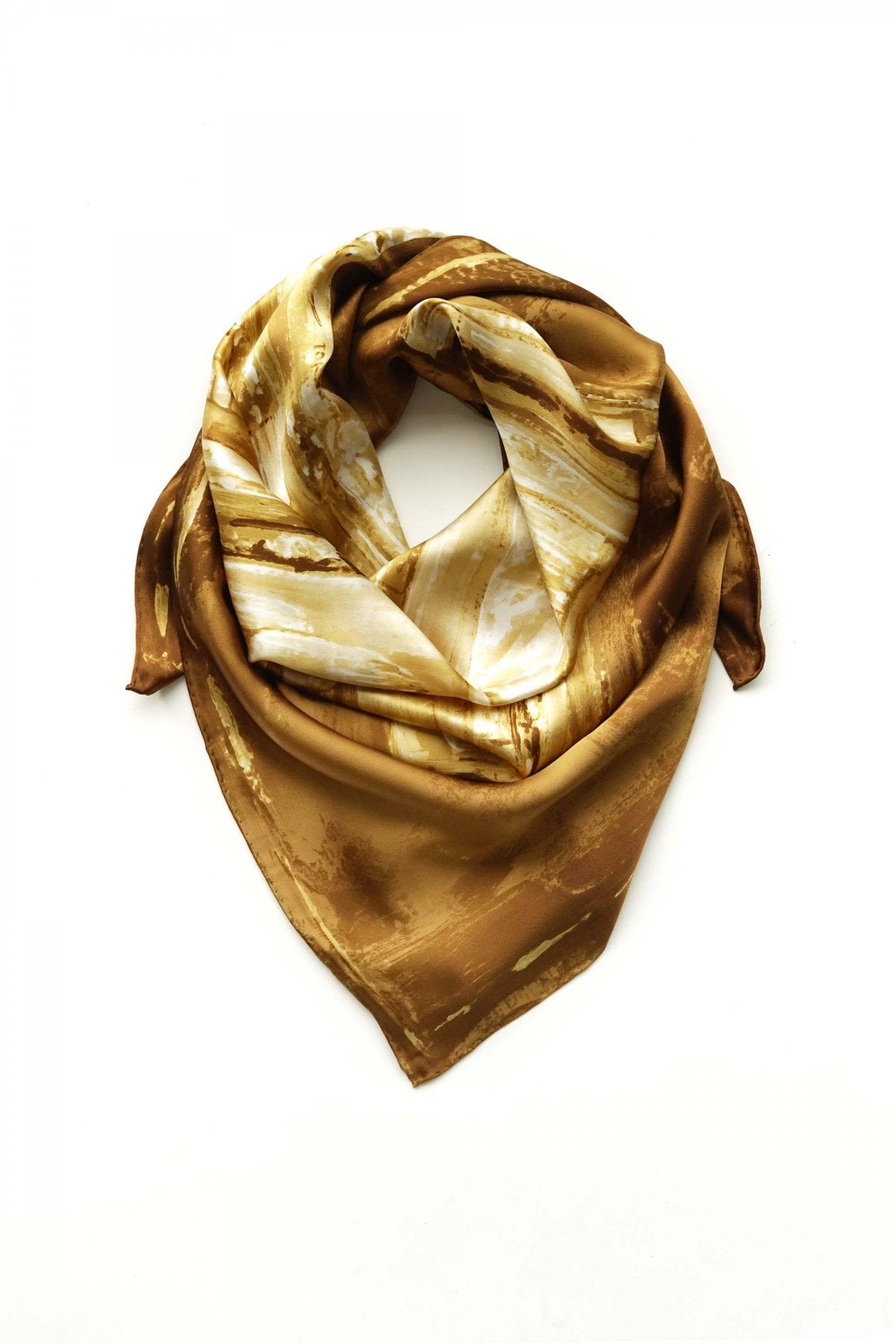 Porter Classic - SILK SCARF (PAINT BRUSH) - GOLD – PHAETON