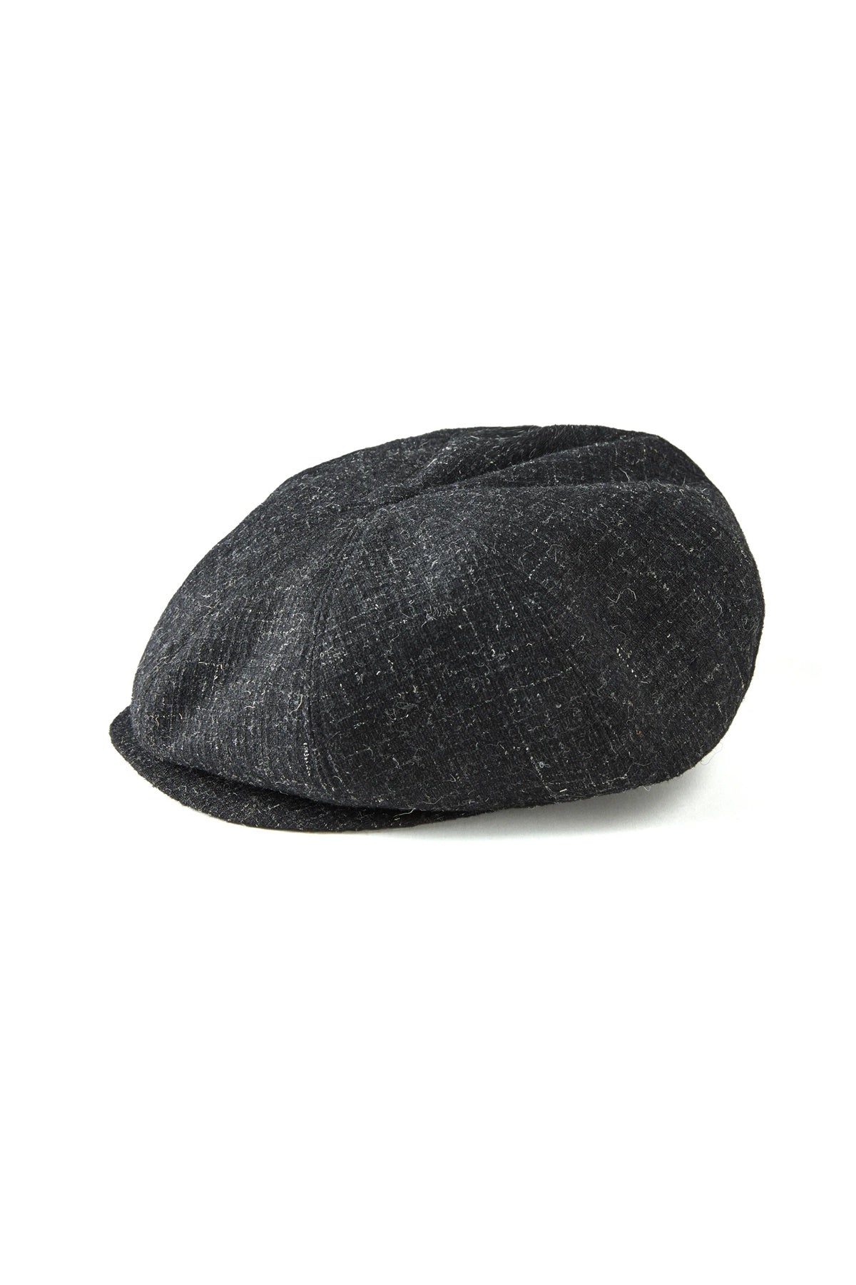 ○OLD JOE - KEMPI TWEED PEAKED CAP - GRAPHITE – PHAETON
