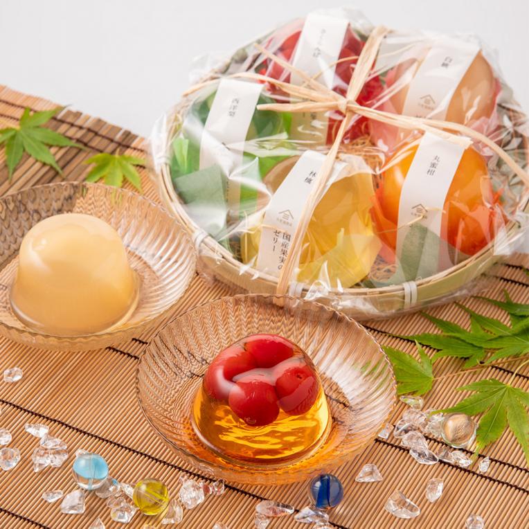 涼しげ✨編みカゴに入った国産果実のゼリー ／｜久世福商店｜ショップ