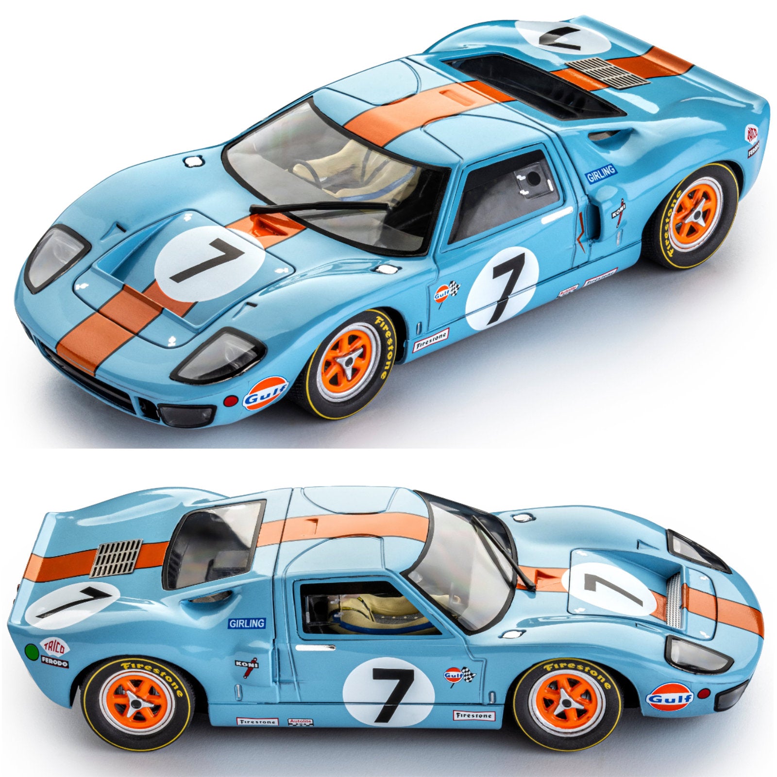 Slot.it Ford GT40 #7 3rd Le Mans 1969 1/32 Slot Car CA18G SICA18G