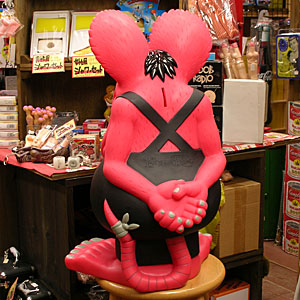 ラットフィンク24インチフィギュア貯金箱ピンク アメリカン雑貨プラン