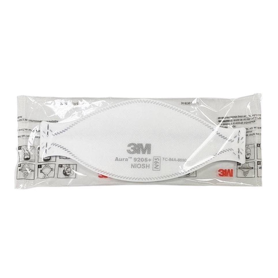 3M 9205+ Aura N95 NIOSH Mask - 5/15/20 Pack (Headband)