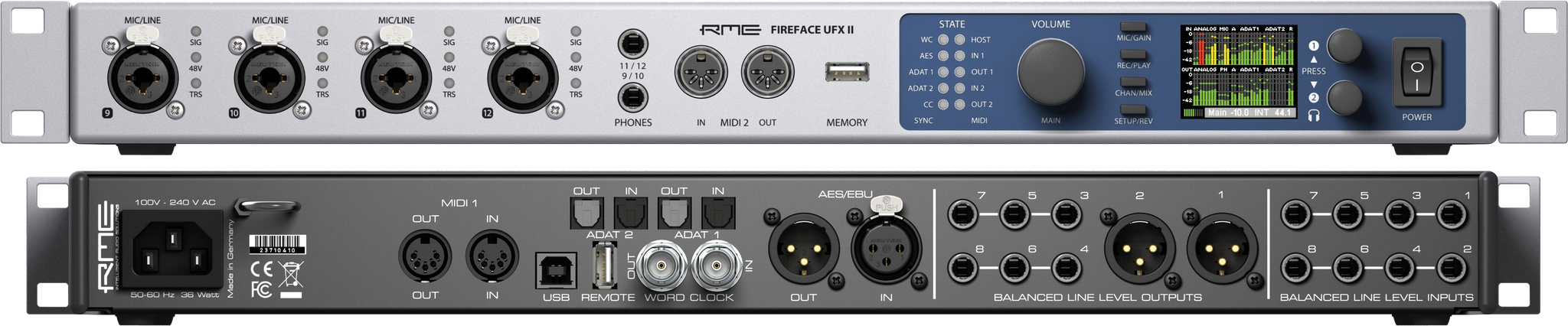 RME Fireface UFX II - Interfaces - Professional Audio Design, Inc