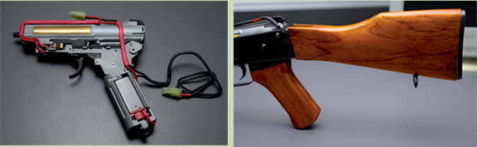 RS 56式と56-1式 AEGのフィールドストリッピングした後の写真と