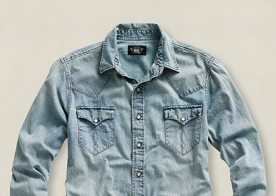 RRLの「スリム ウエスタン デニム シャツ」購入 : Re:BINO