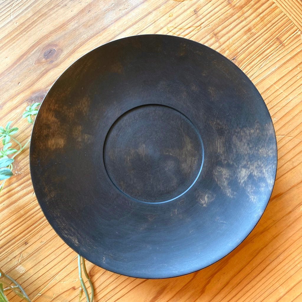 IFUJI 井藤昌志 デルフト皿 三度黒 L 未使用 ガラス塗料 黒 プレート