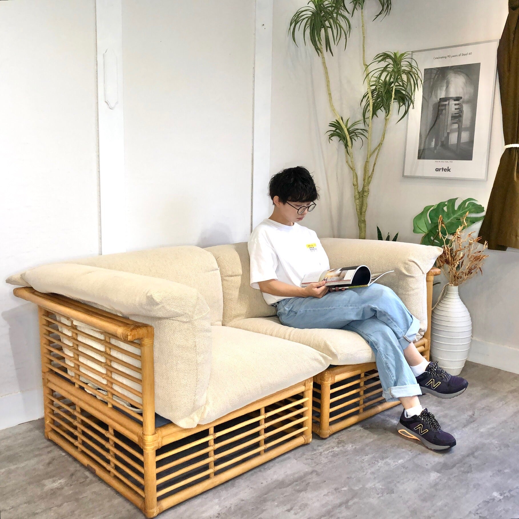 カサブランカ / CASABLANCA カデンザ / CADENZA 肘付き 2Pソファ 2人