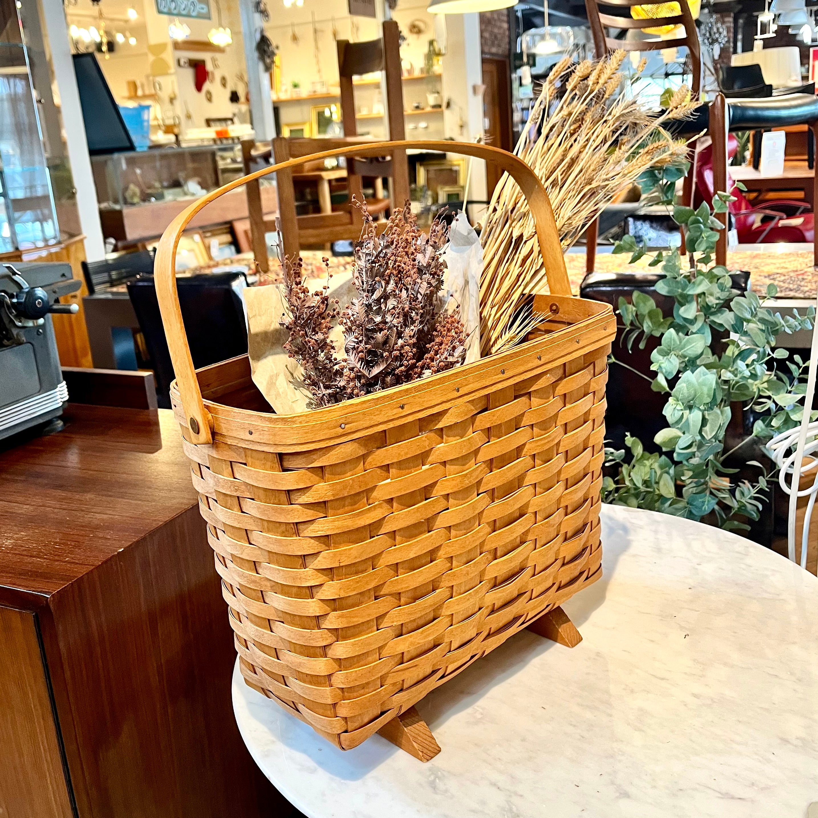 ロンガバーガー/Longaberger バスケット 大 深型【9】かご カントリー