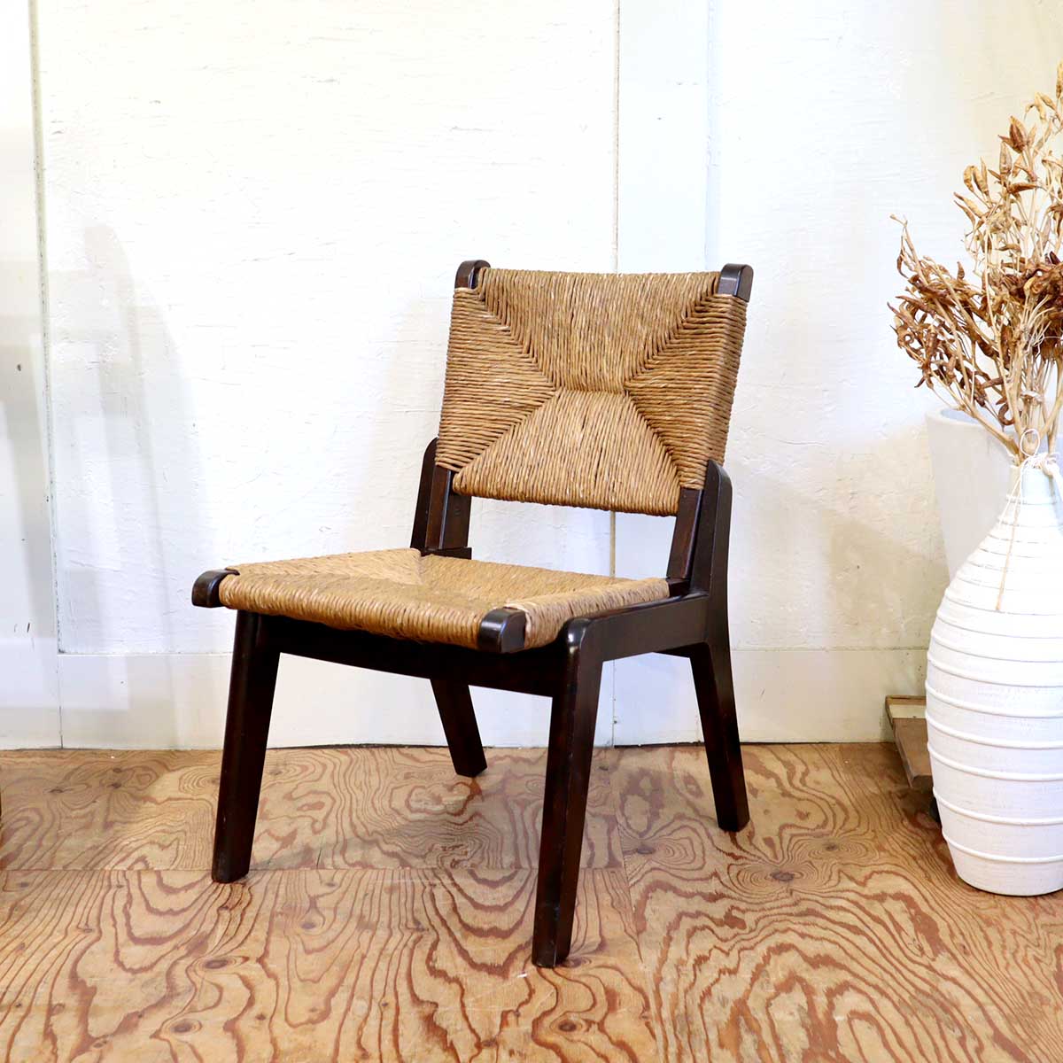 松本民芸家具 #520L型 ラッシチェア【1】 パーソナルチェア 民芸家具 中古