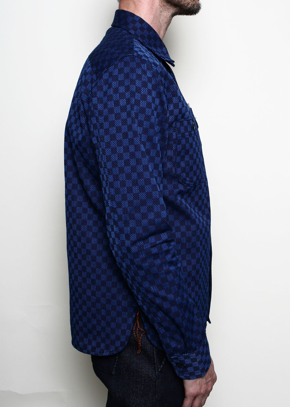 Work Shirt // Indigo Sashiko Check – Rogue Territory