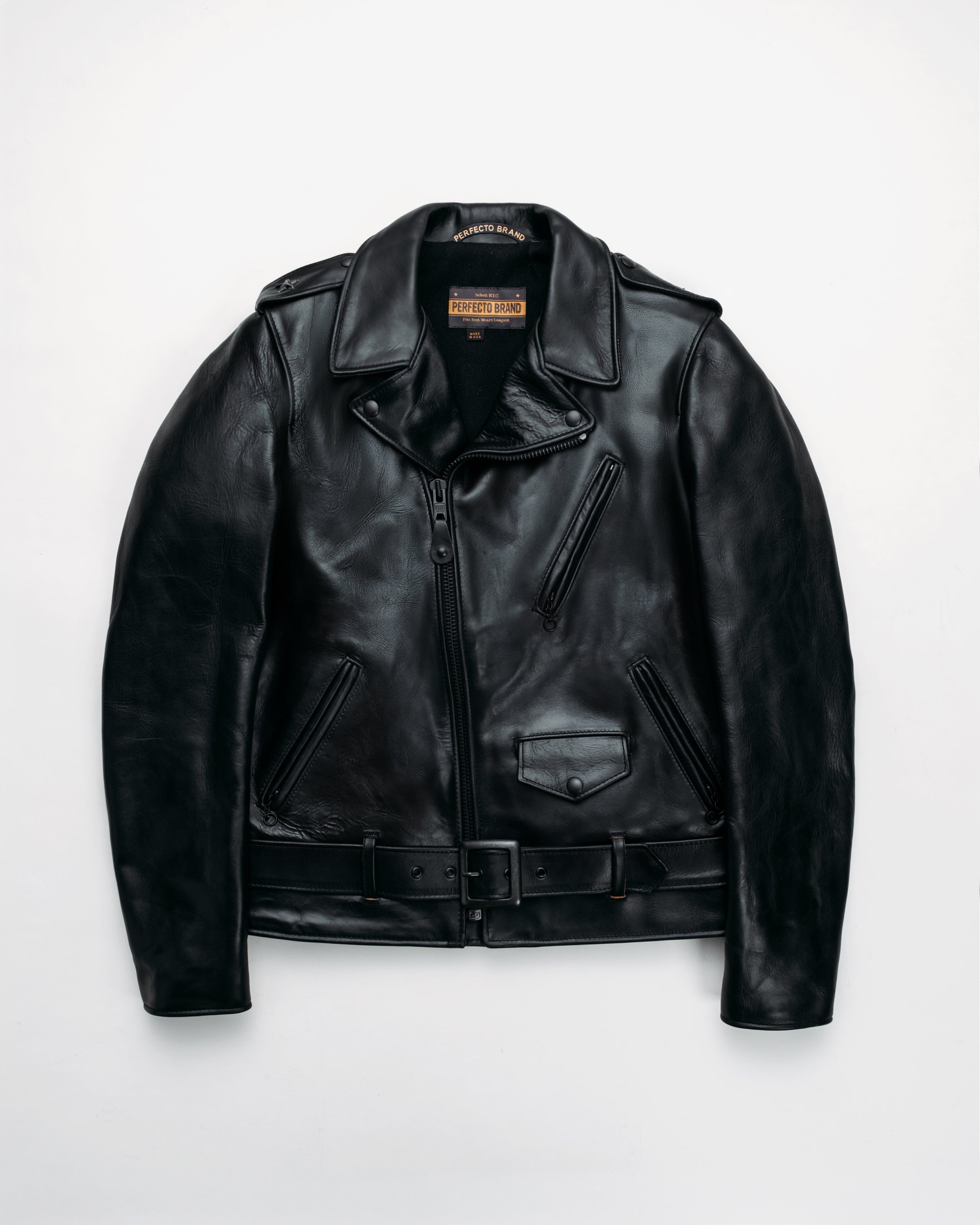 P613S | Horween 'One Star' Cowhide Perfecto® Motorcycle Jacket