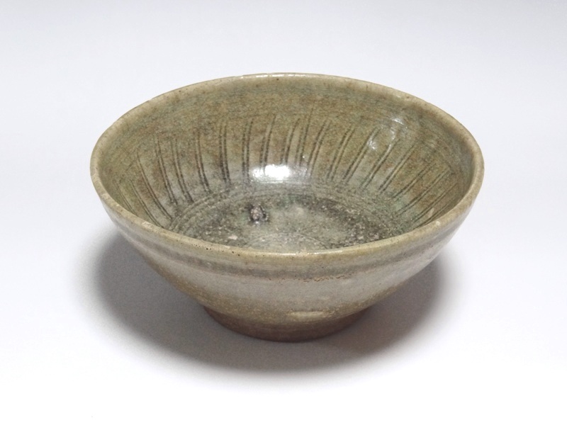 宋胡録 青磁印刻茶碗 仙遊洞