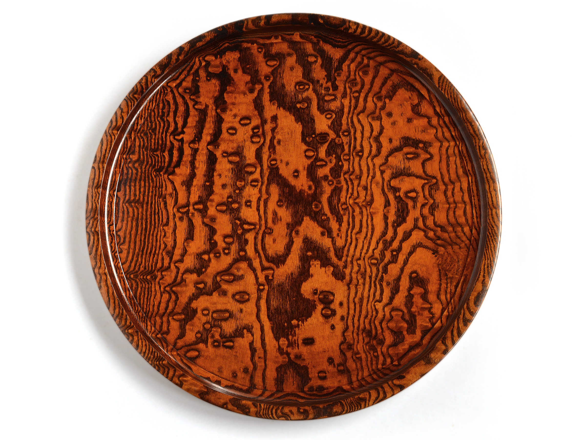 丸盆・ラウンドトレイ-千年の杢