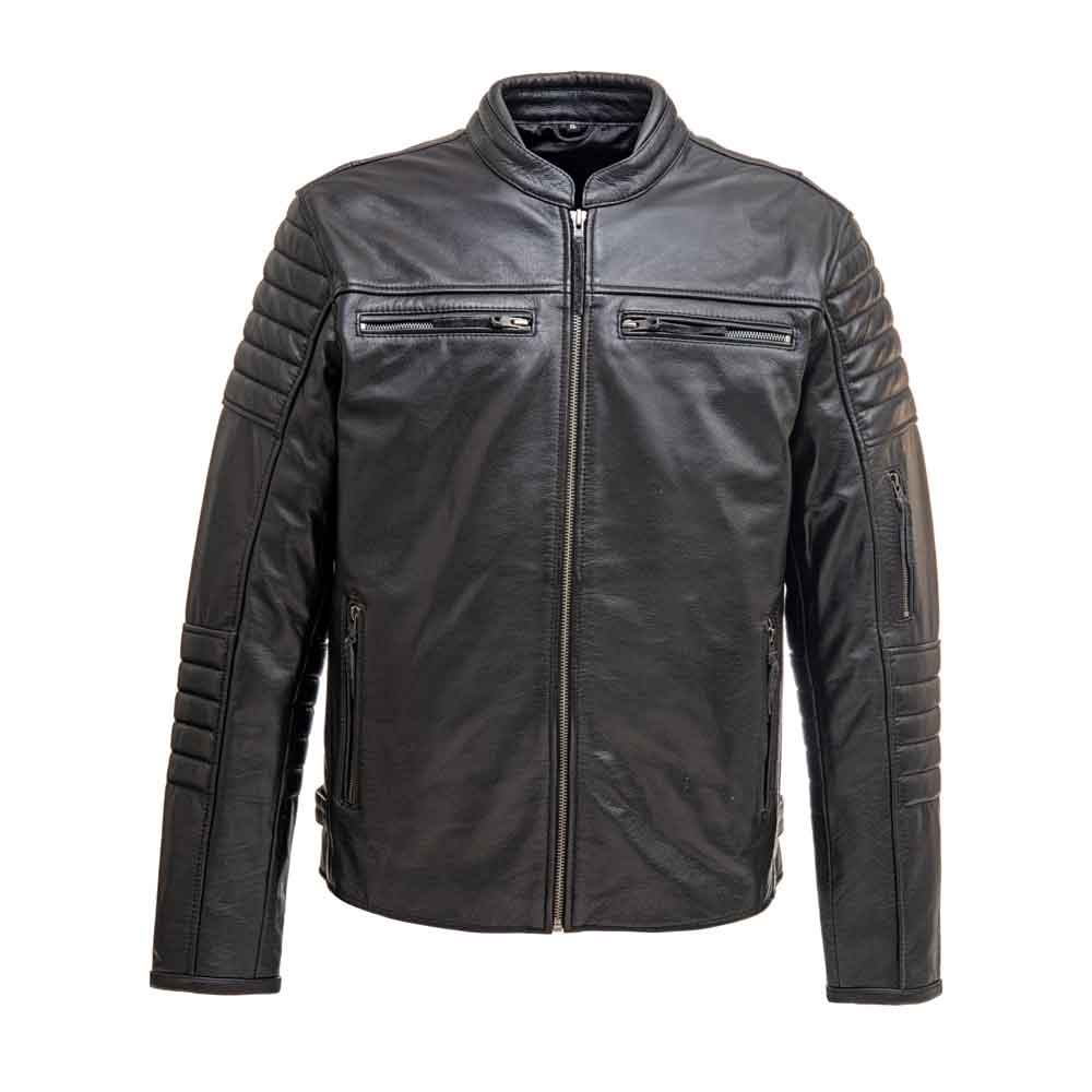 Enforcer™ Leather Biker Jacket - Level 1 Protection – Skull Riderz