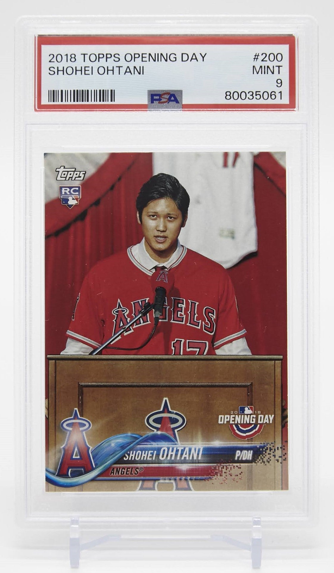 大谷翔平 ルーキーカード【PSA グレーディング済 9 MINT】 2018 Topps
