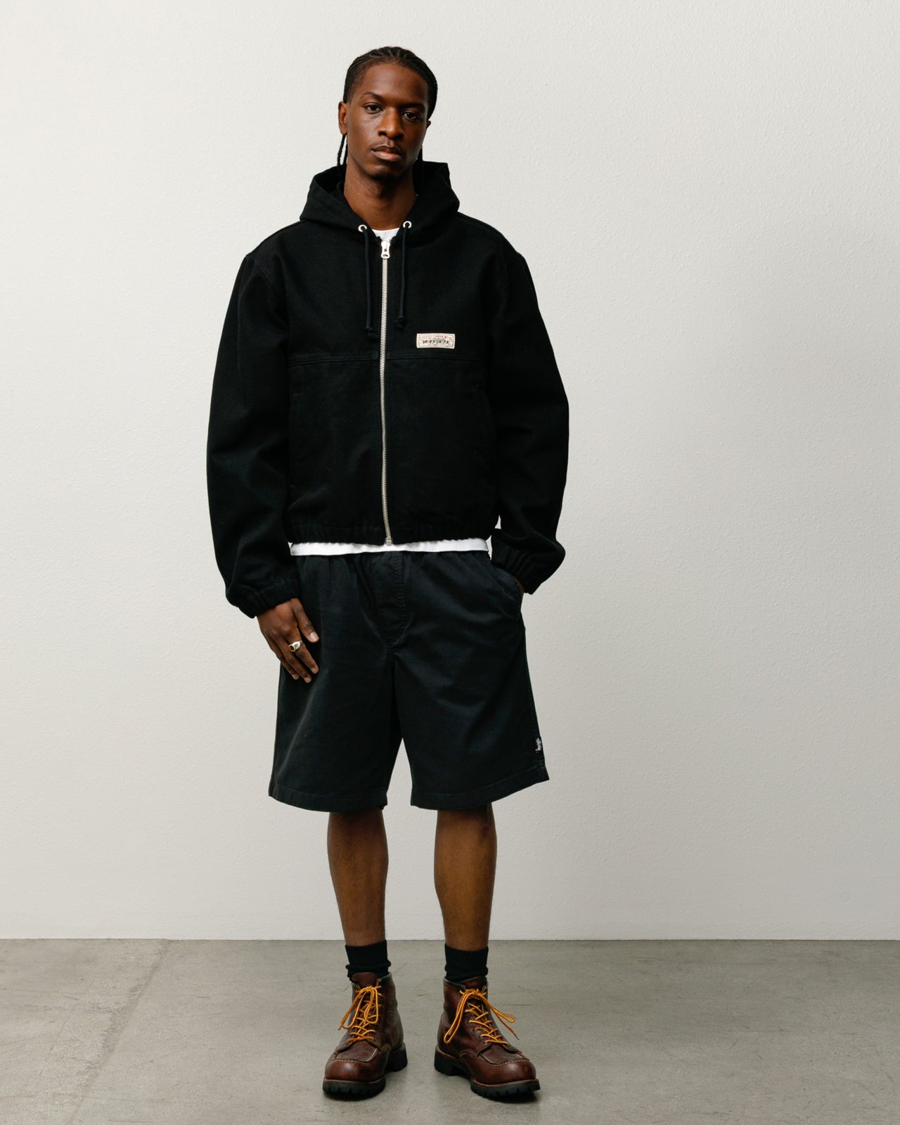 Work Jacket Unlined Canvas – Black | Outerwear | Stüssy