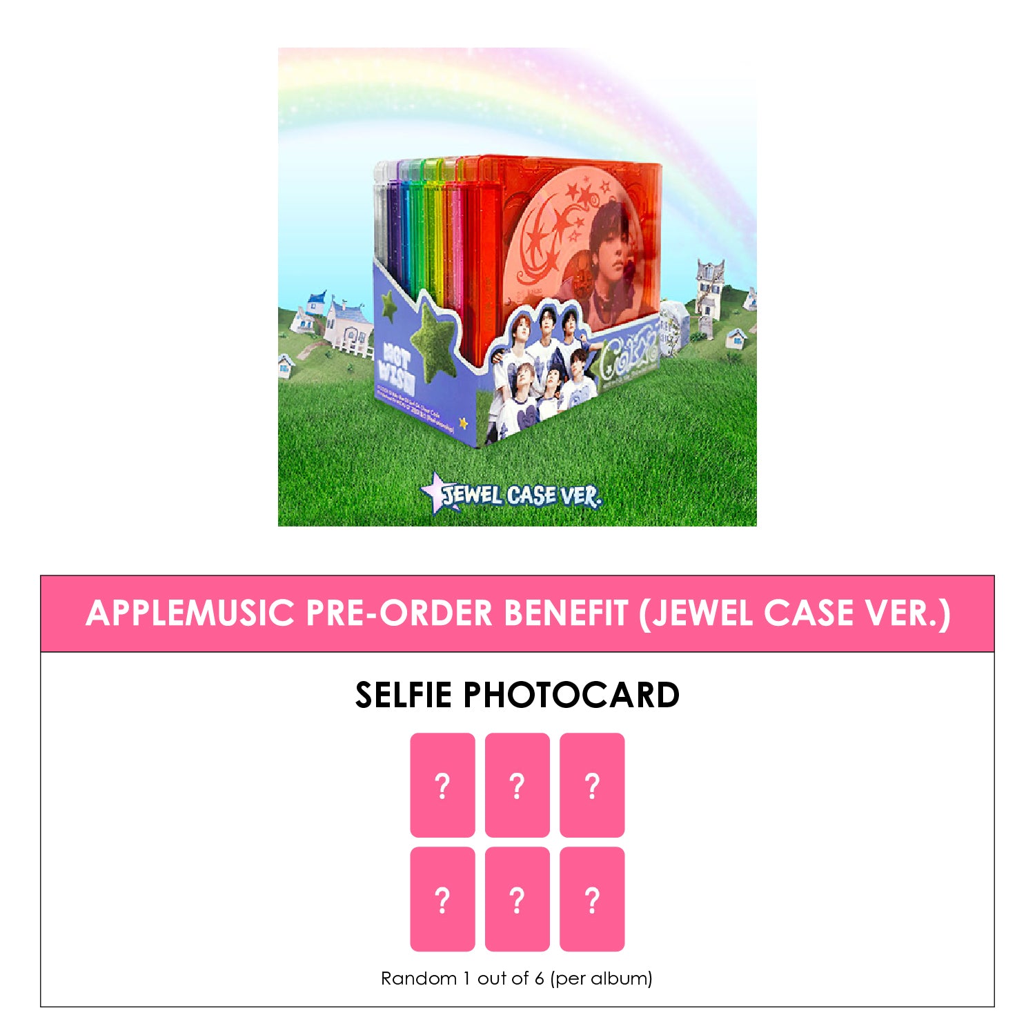 NCT WISH 3RD MINI ALBUM - COLOR (JEWEL CASE VER.) + APPLEMUSIC
