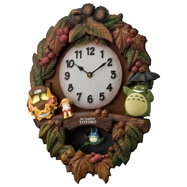 RHYTHM My Neighbor Totoro Character Wall Clock, Totoro M429