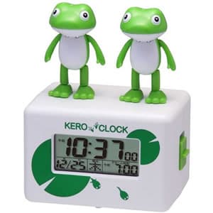 RHYTHM ケロクロック2 目覚まし時計【8RDA46RH03】 白 – 正美堂時計店