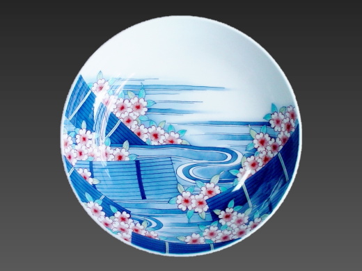 鍋島藩窯 市川光山 －作品紹介－ 高台鉢 七寸①