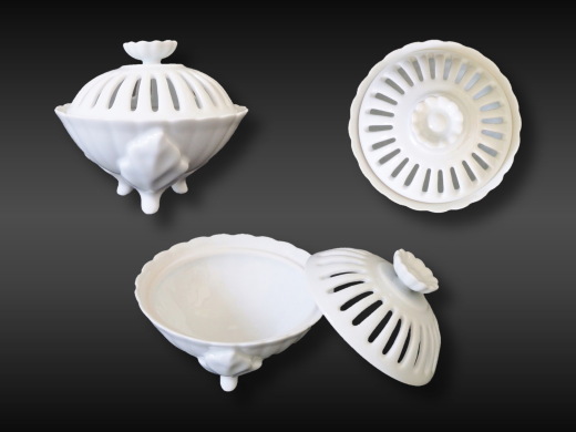 鍋島焼窯元 市川冬山 －作品紹介－ 香炉 白磁