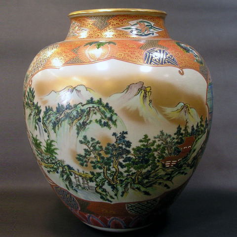 14号花瓶 庄三風 九谷焼限定品 逸品コレクション