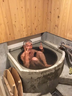 五右衛門風呂施工例（我が家自慢の五右衛門風呂です）