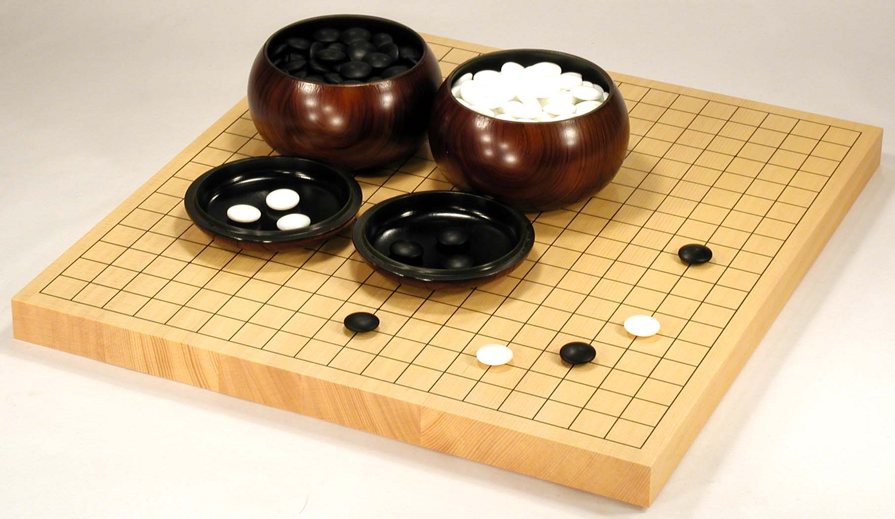 B－3／新かや材／卓上碁盤セット／㈱青山碁盤店