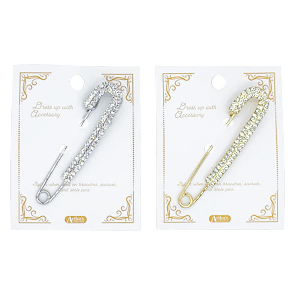 まとめ買い】ピンブローチ ラインストーン 0604/349536 | ワッツ