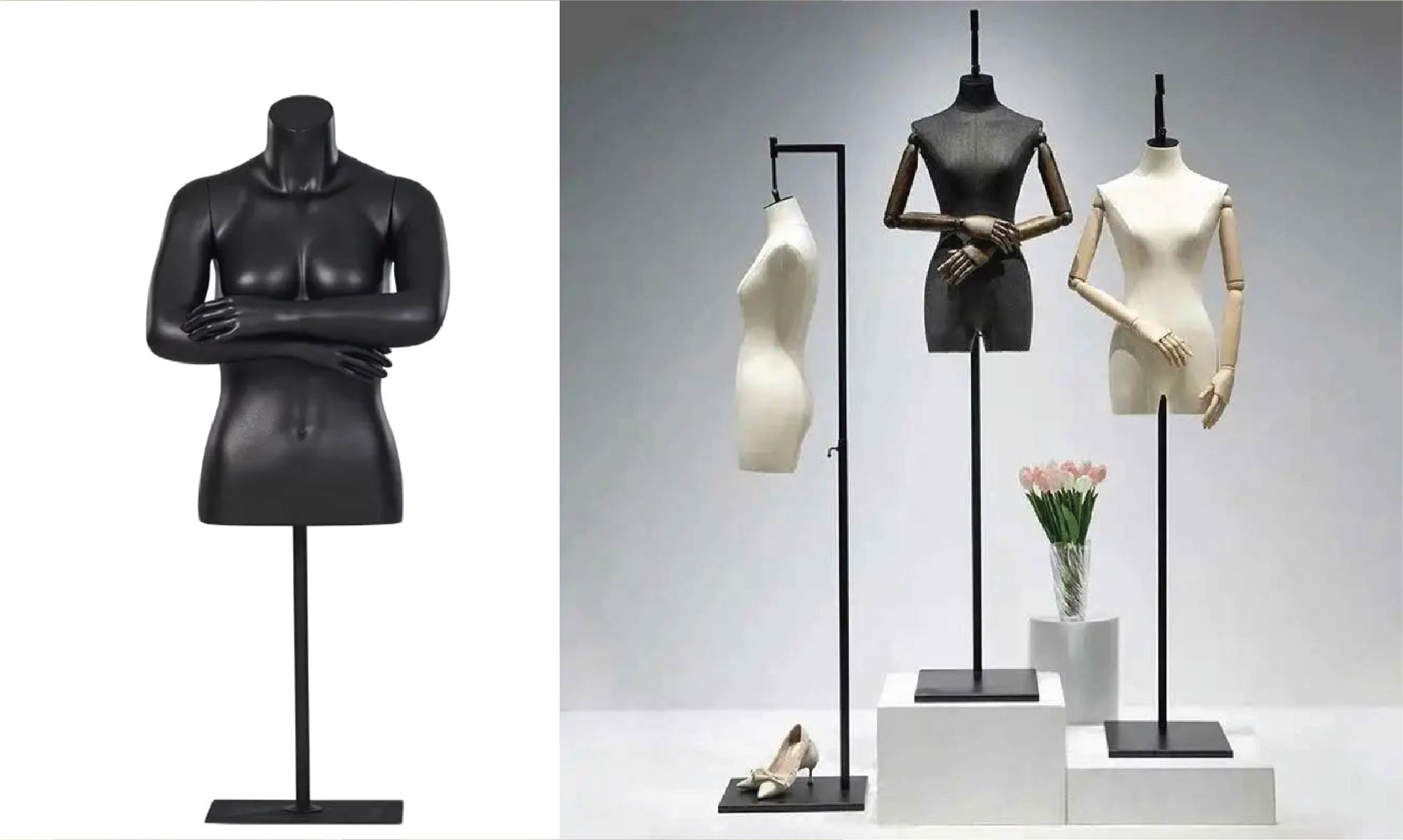 女性用トルソーマネキン｜アパレル展示に最適な上半身ディスプレイ｜WEONE