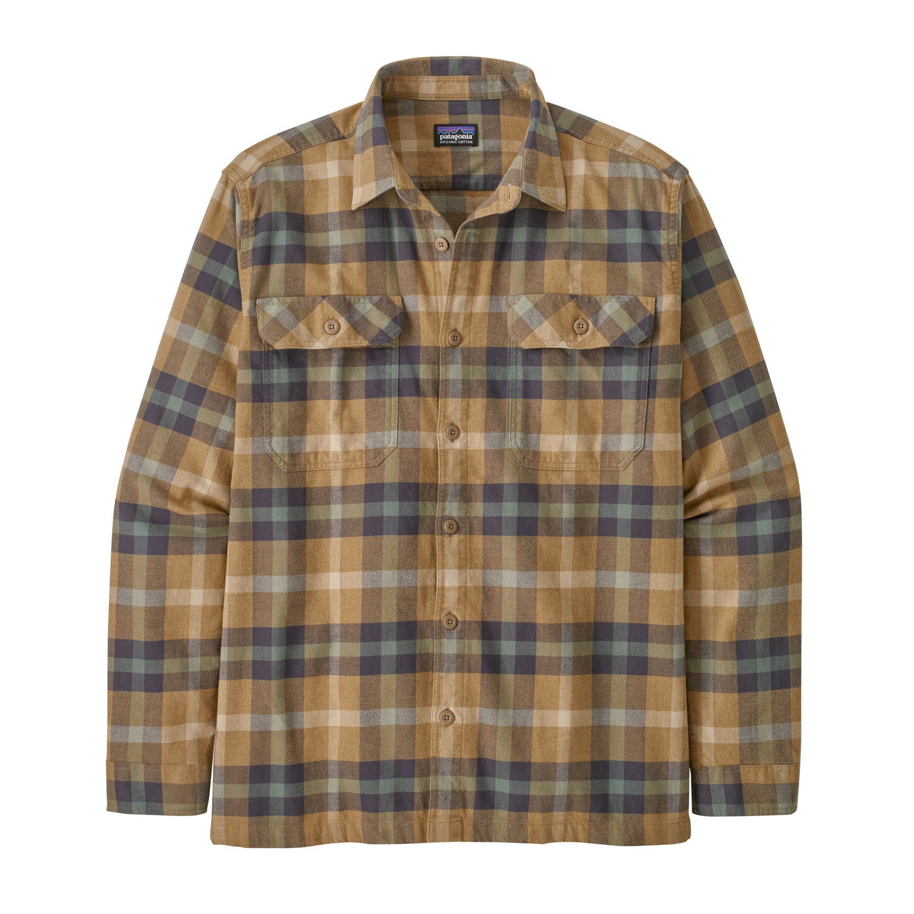 Men's Long-Sleeved Organic Cotton Midweight Fjord Flannel Shirt