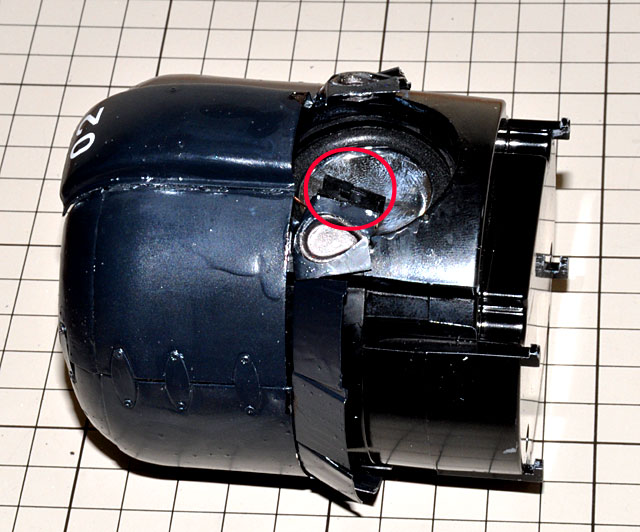 週刊零戦をつくる」プロペラ+エンジンサウンドシステムのスイッチ移設