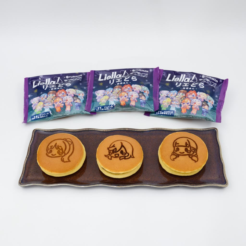 リエどら 抹茶あんどら焼き6個セット アクリルコースター付き