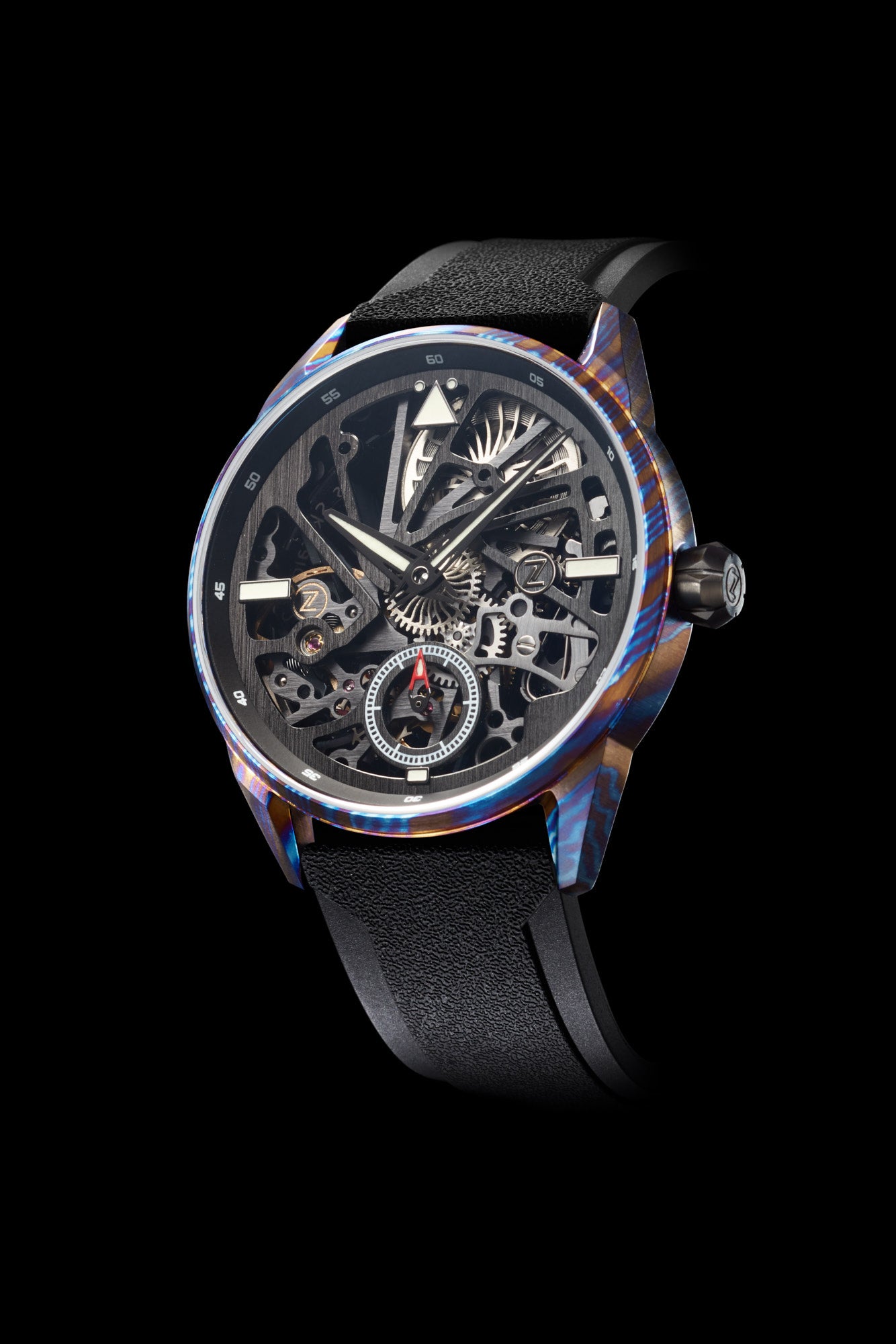 Skyraider 2 Ti-Damascus Skeleton Limited Edition – Zelos Watches