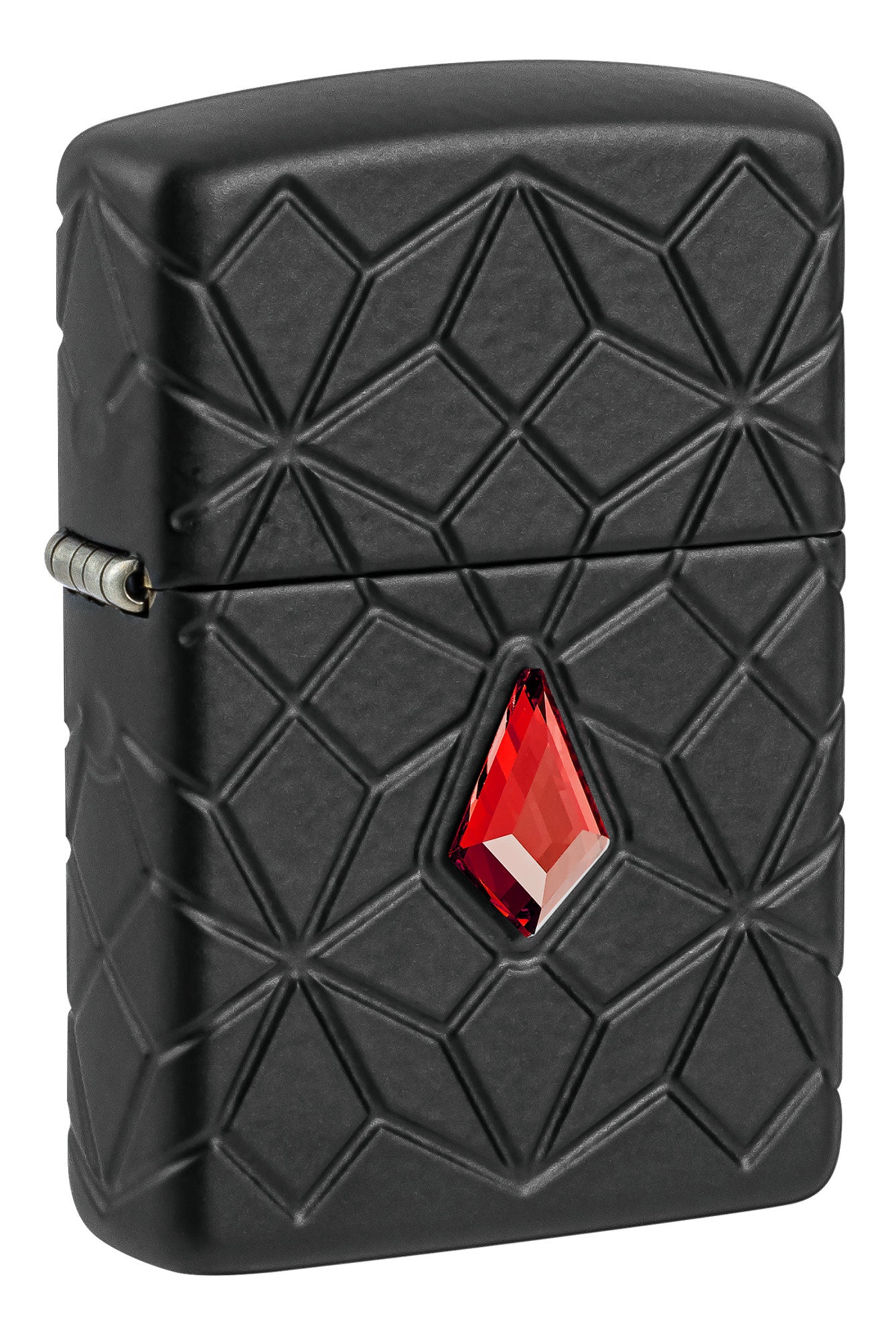 Zippo Crystal Design Armor® Black Matte Windproof Lighter – Zippo USA