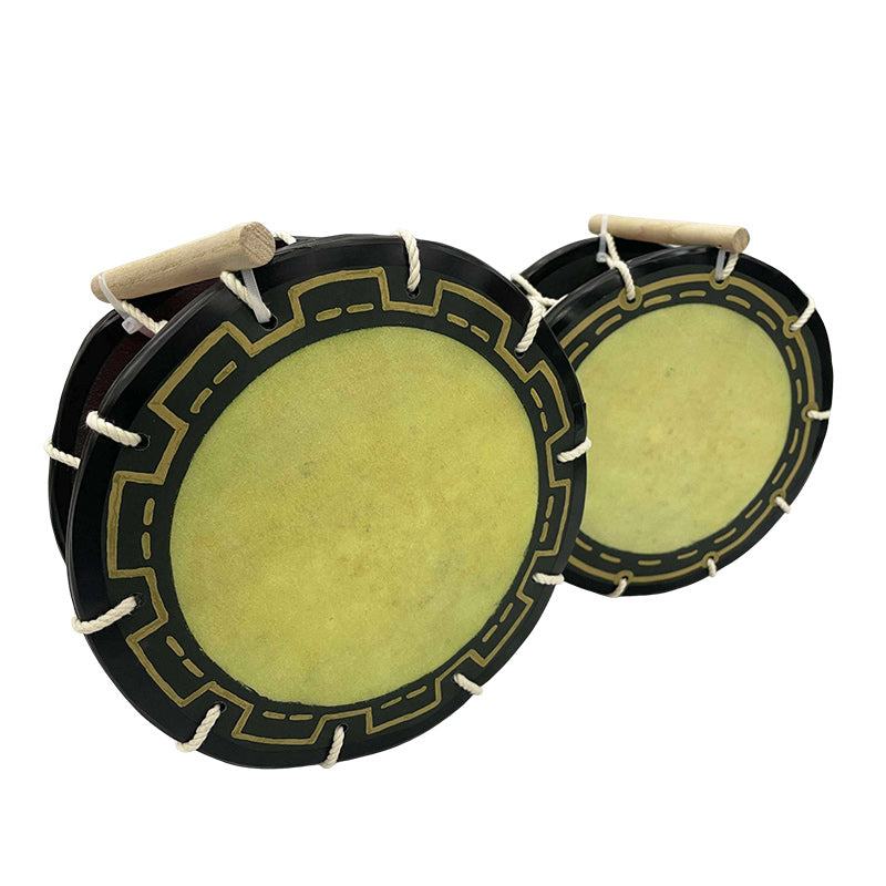 締め太鼓 24cm【手持ち取っ手・バチ付き】チーガ2色 │ つは琉球店