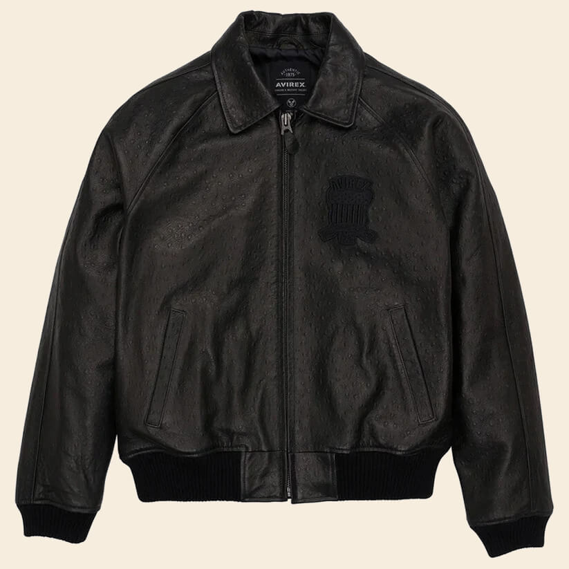 New Black Limited Edition Avirex Leather Jacket - Avirex USA