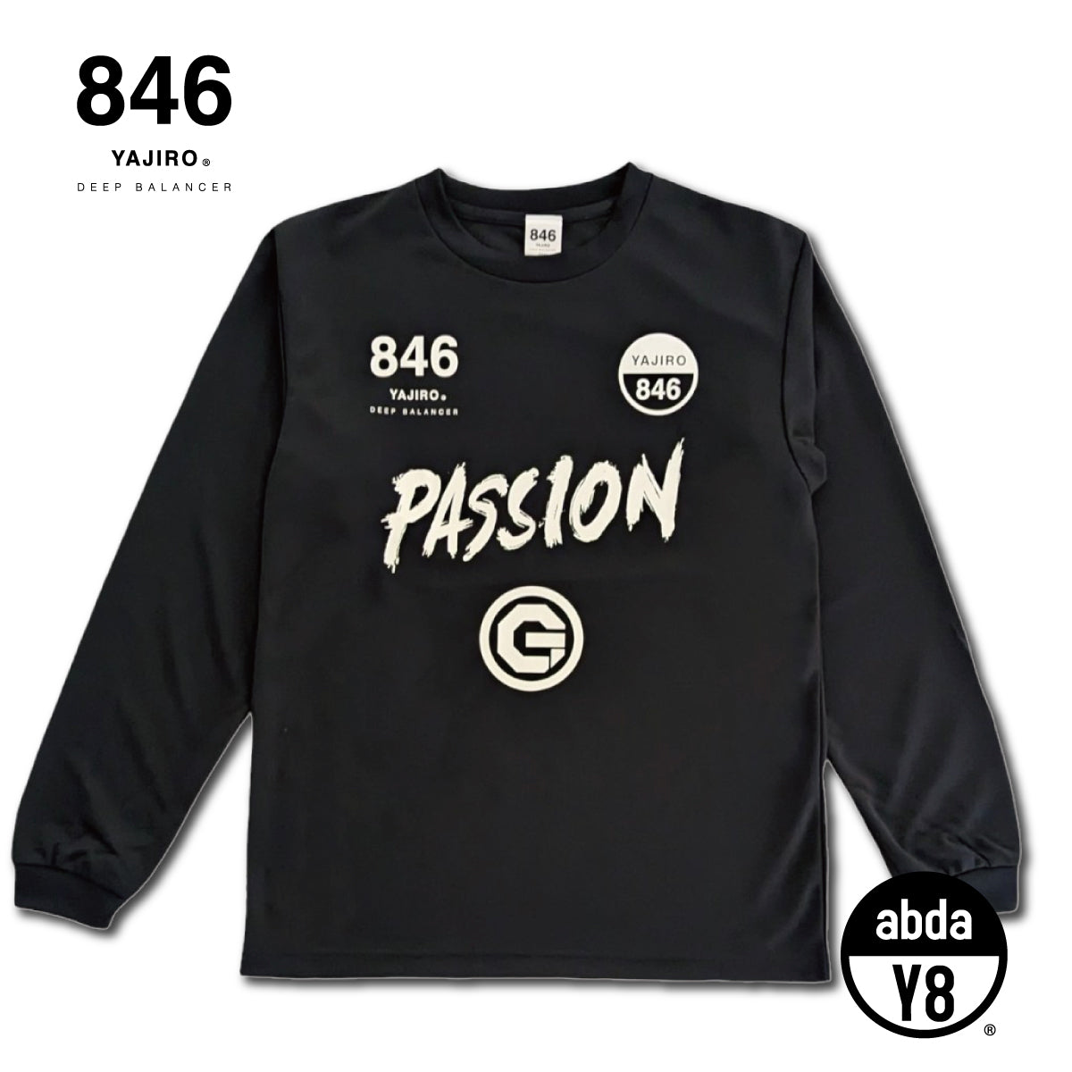 Dry Long T-shirt PASSION BLACK (Unisex) – 846YAJIROオンラインショップ