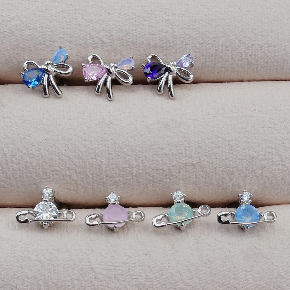 サージカル]ハートリボン 惑星 キュービック (5Type) 16G/14G ボディ