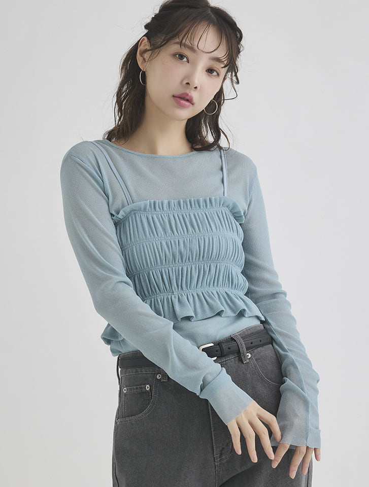 fifth ビスチェセットシアートップス | 人気レディースファッション