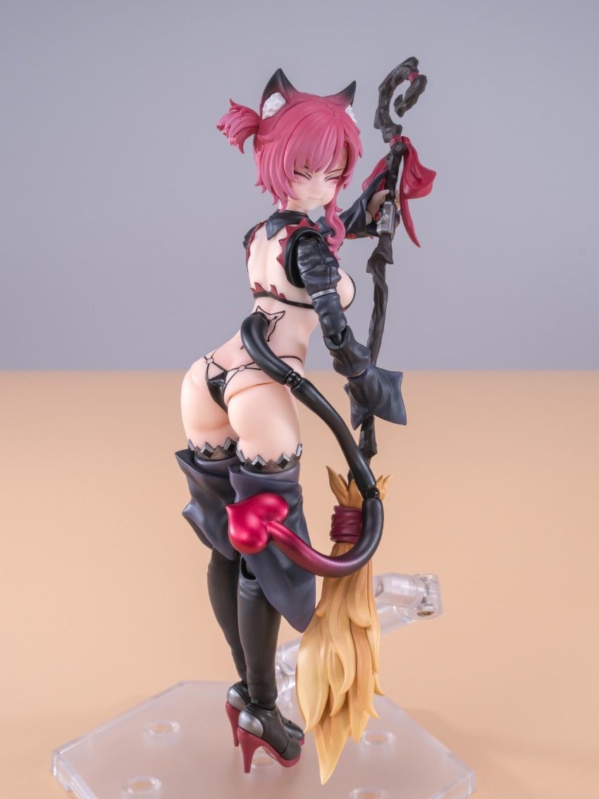次元具像 1/12 見習い魔女 星川猫 赤髪 Ver. 塗装済み可動フィギュア
