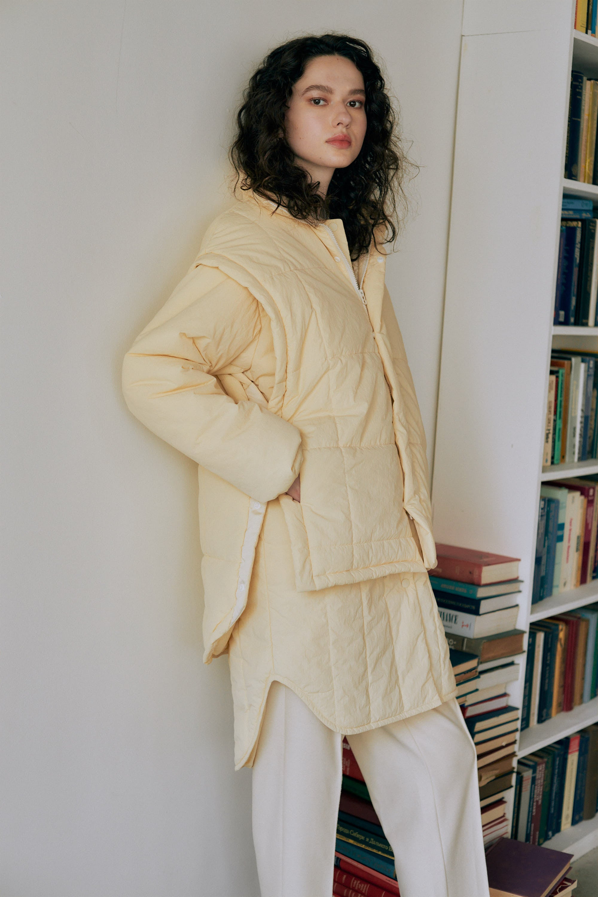 Quilting no collar coat – +81BRANCA