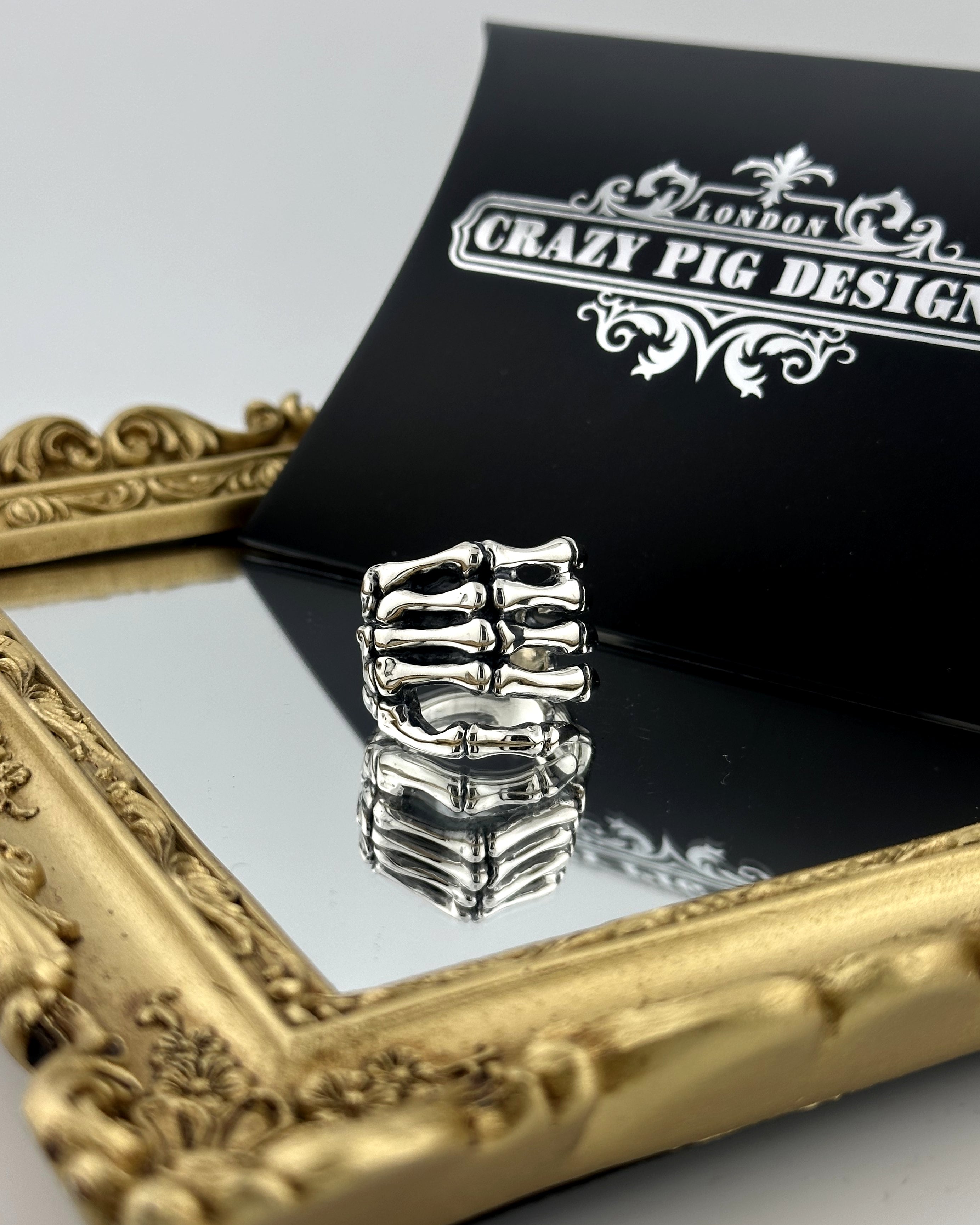 CRAZY PIG DESIGNS クレイジーピッグデザインズ】NO.12 Bone Hand Ring